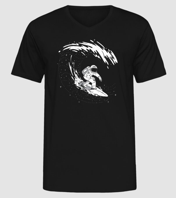 Astronaut Surf amuzant tricou amuzant astronaut model negru pe tricou