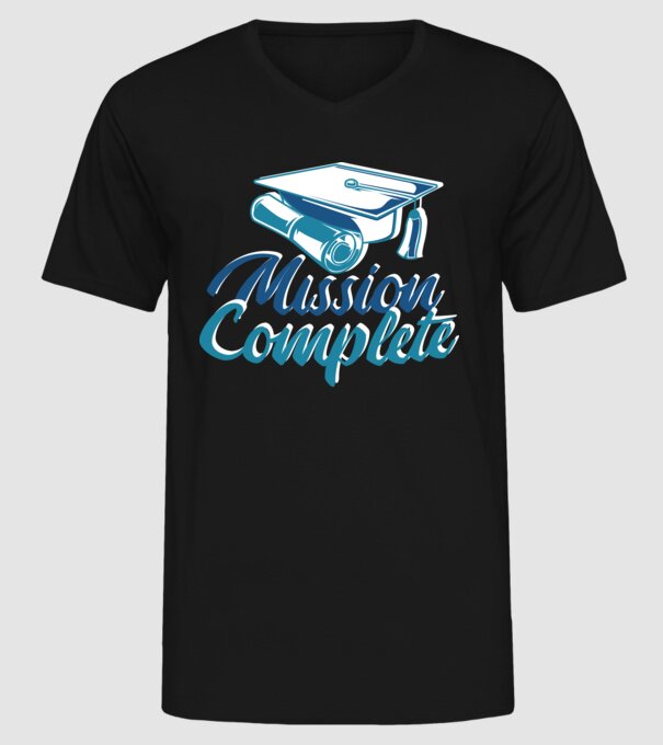 Absolvire cu succes model negru pe tricou