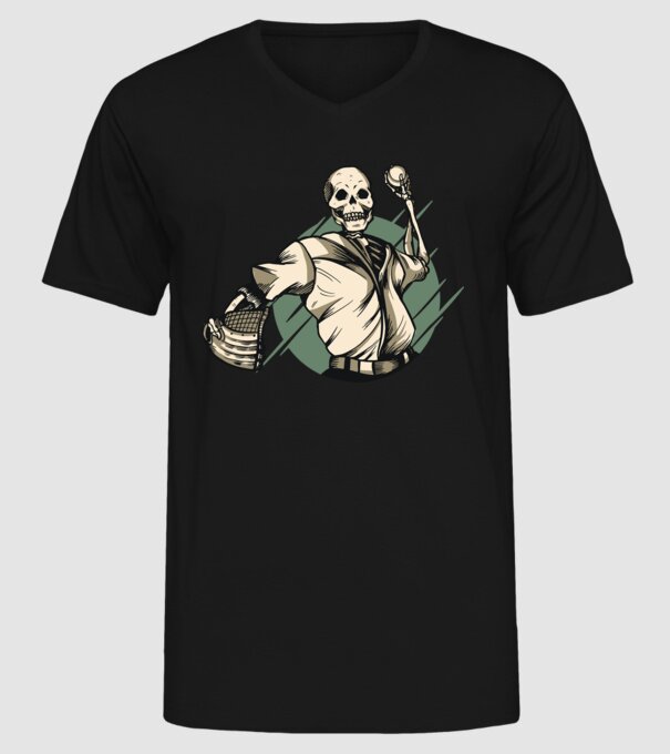Schelet Baseball model negru pe tricou