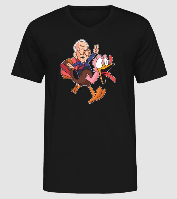 Biden Thanksgiving model negru pe tricou