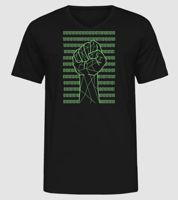 Pumn binar model negru pe tricou