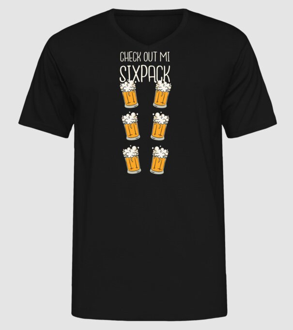 Check out my Six Pack Sörös model negru pe tricou
