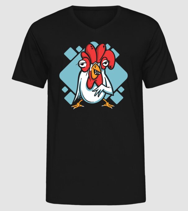 Pui model negru pe tricou