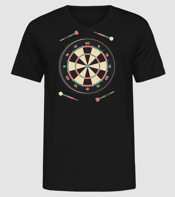 Tablă Darts model negru pe tricou