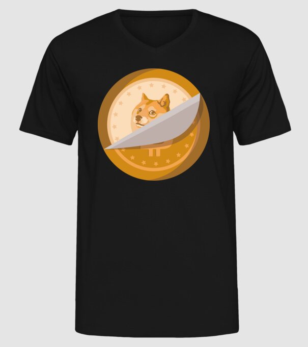 Dodge Coin model negru pe tricou