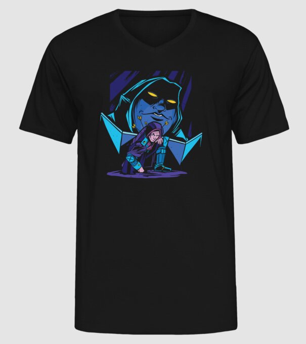 Dungeon Master model negru pe tricou