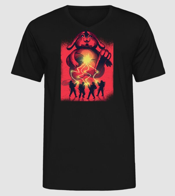 Easter Busters model negru pe tricou