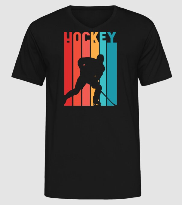 Hochei Retro model negru pe tricou