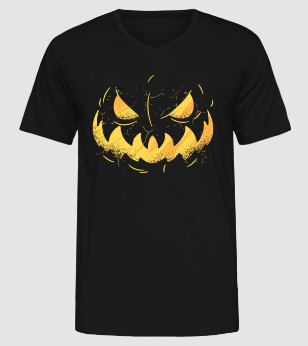 dovleac înfricoșător Halloween model negru pe tricou
