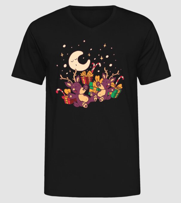 Cadouri de Crăciun model negru pe tricou
