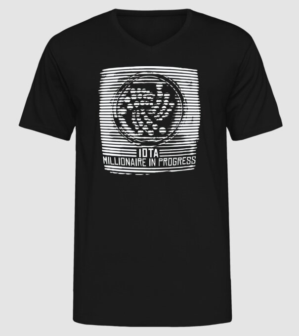 Criptomonedă Miliardar în curs de încărcare model negru pe tricou