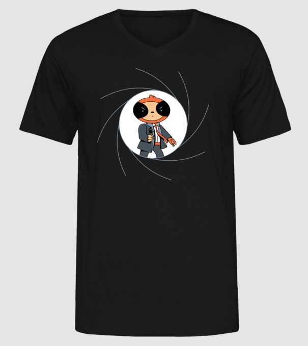 Leneș Bond 007 model negru pe tricou