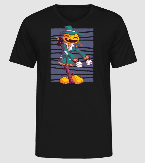 Sperietoare Halloween model negru pe tricou