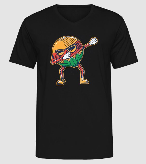Dubă DAB cărți de joc maghiare model negru pe tricou