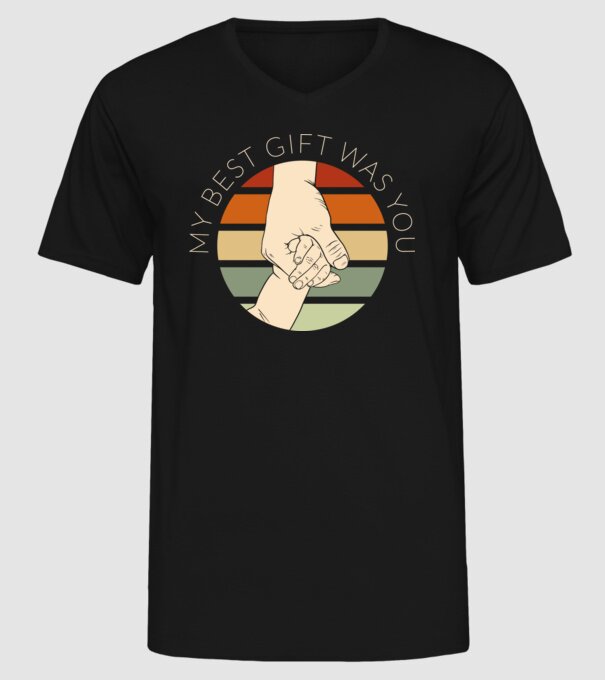 My Best Gift Was You model negru pe tricou