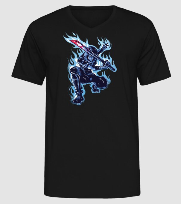 Ninja Sub Zero model negru pe tricou