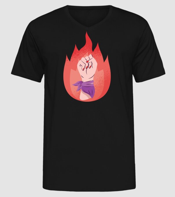 Egalitatea femeilor Ziua femeii model negru pe tricou