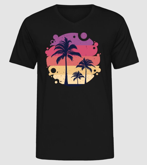 Retro Vara model negru pe tricou