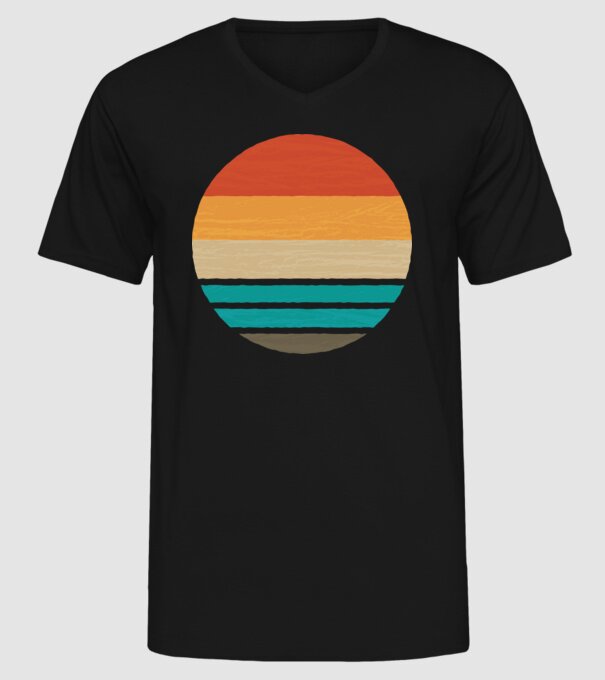 Fond Retro model negru pe tricou