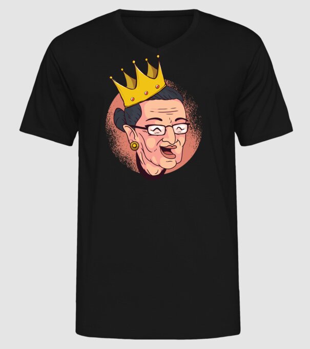 Ruth Bader Ginsburg model negru pe tricou