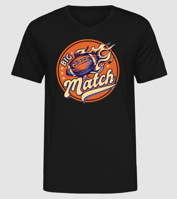 Superbowl meci de fotbal american model negru pe tricou