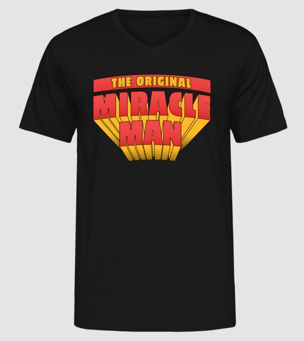 The Original Miracle Man model negru pe tricou