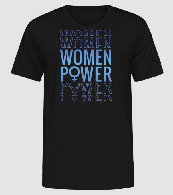 Women Power de Ziua Femeii model negru pe tricou