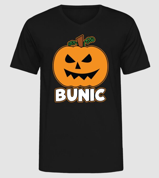 bunic model negru pe tricou