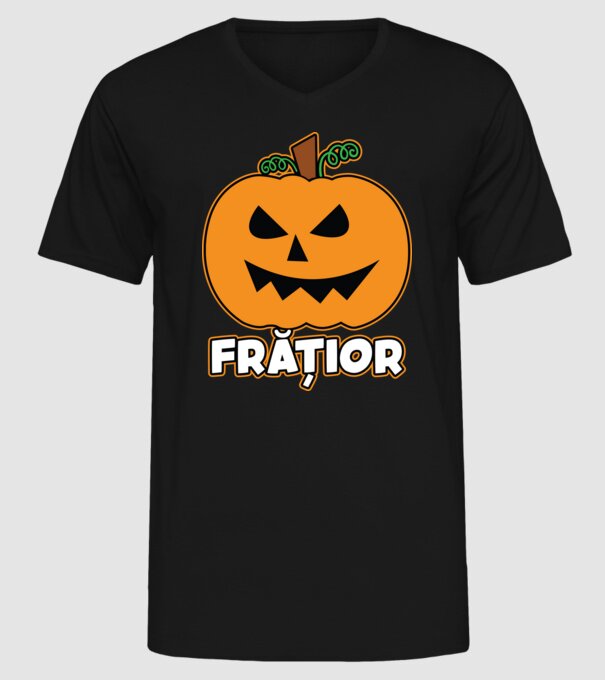 frățior model negru pe tricou