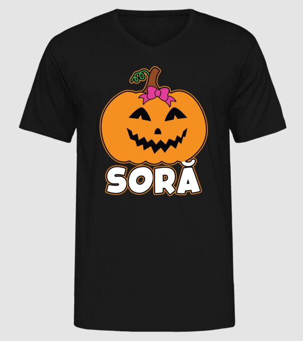 soră model negru pe tricou