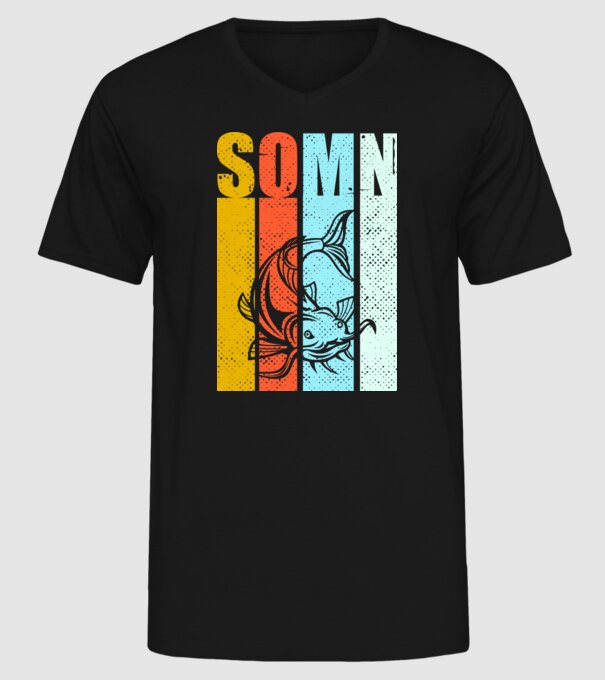 somn model negru pe tricou