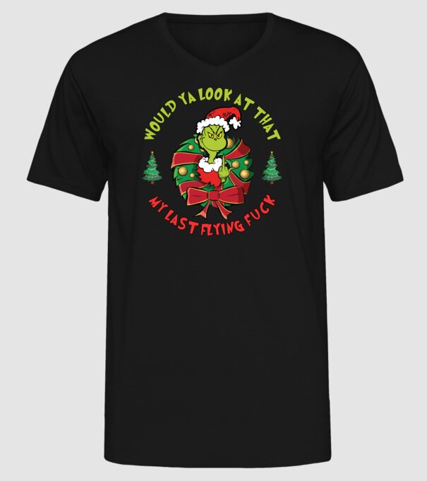 Would ya look at that - Grinch model negru pe tricou