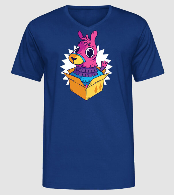 Fortnite Llama model albastru regal pe tricou