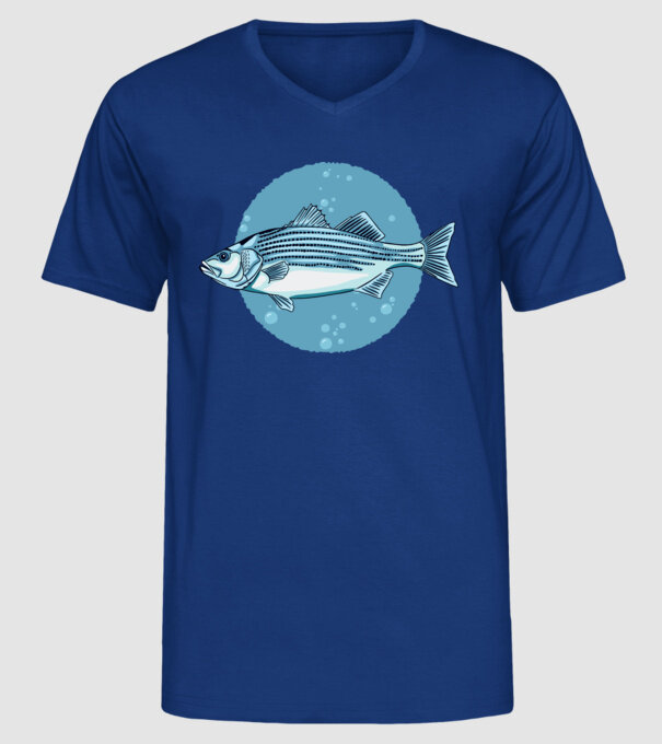 Biban de mare model albastru regal pe tricou