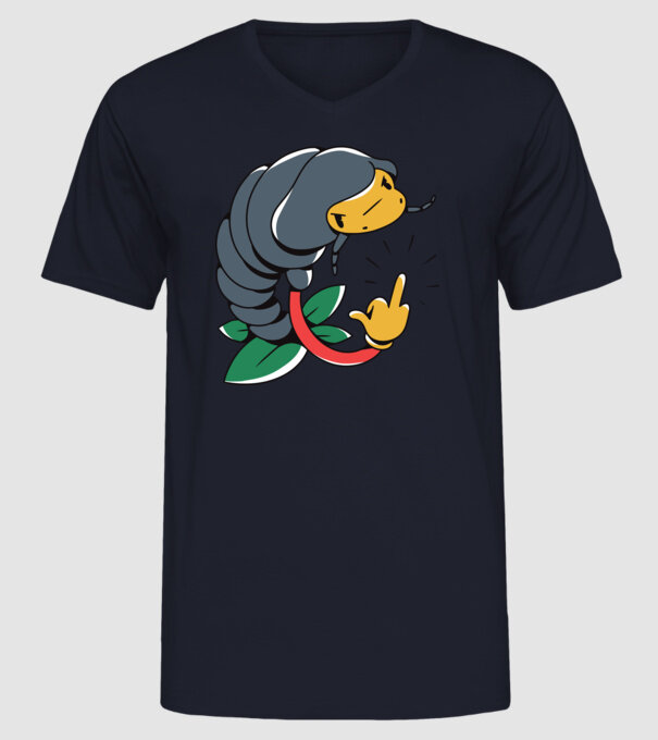 Izopodă model albastru închis pe tricou