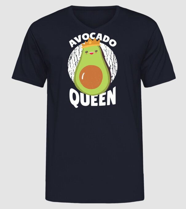 Avocado Queen Regina Avocado model albastru închis pe tricou