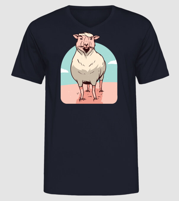 Miel Șobolan model albastru închis pe tricou