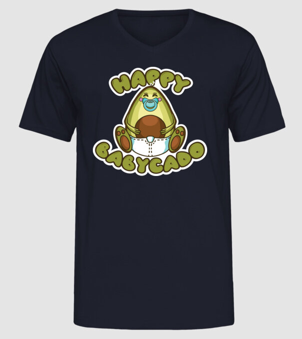 Avocado bebe model albastru închis pe tricou