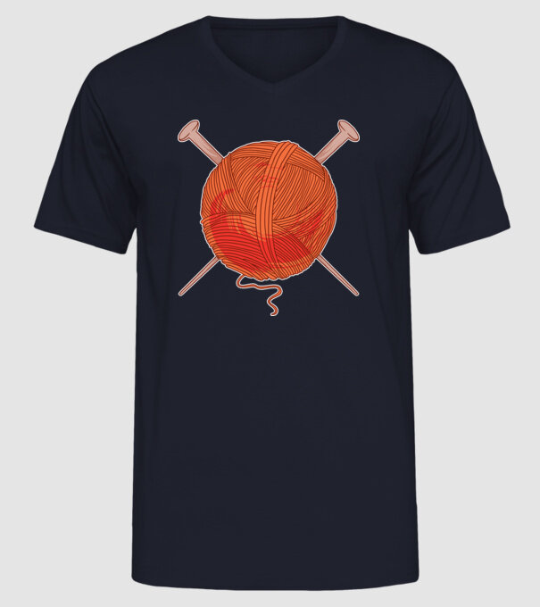Ghem de fire model albastru închis pe tricou