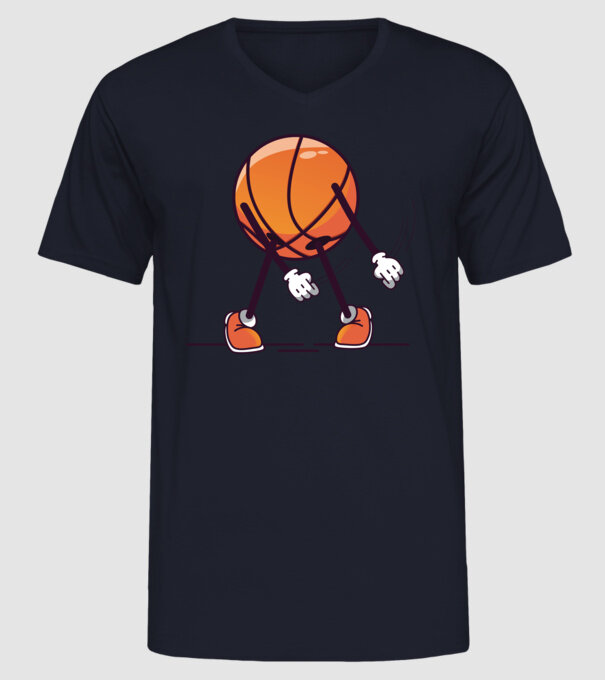 Baschet DAB model albastru închis pe tricou