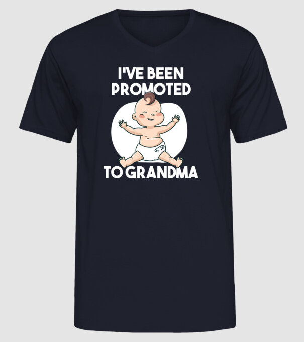 Am devenit bunică model albastru închis pe tricou