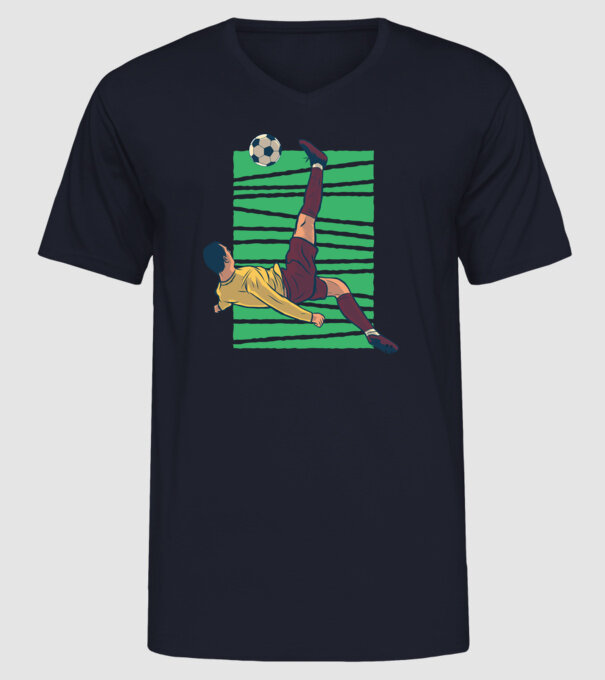 Fotbalist foarfecă model albastru închis pe tricou