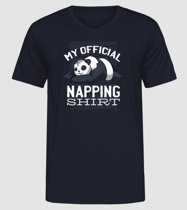 This is my official napping T-shirt, tricou amuzant odihnă model albastru închis pe tricou