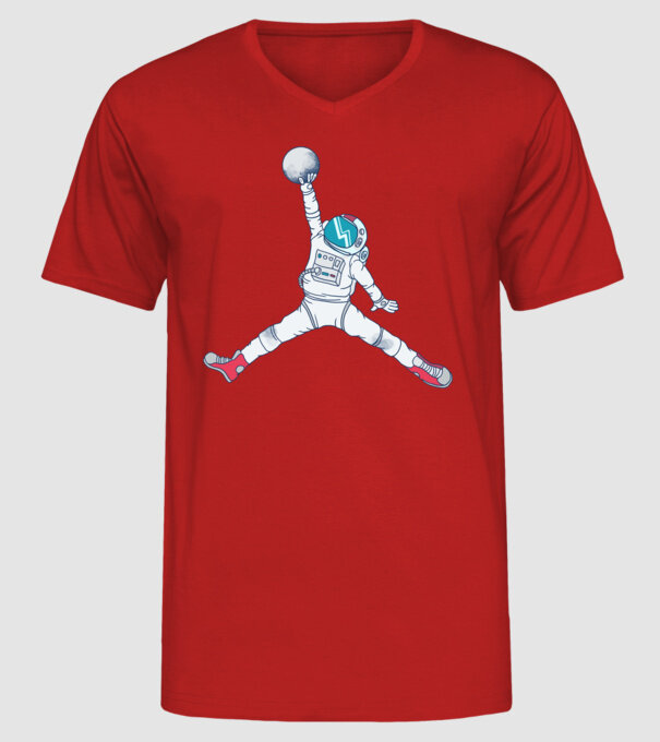 Air Astronaut tricou astronaut model roșu pe tricou