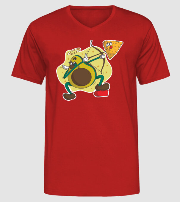 Dragoste de Avocado model roșu pe tricou