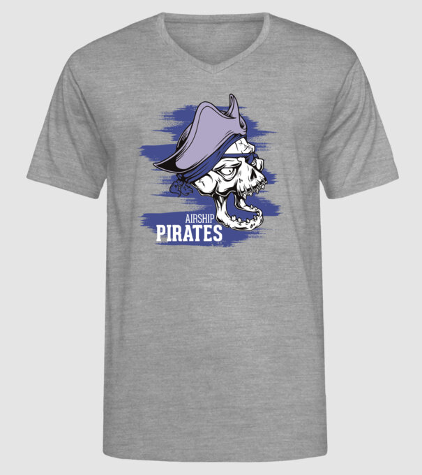 Airship Pirates 2 - Pirat model gri pe tricou