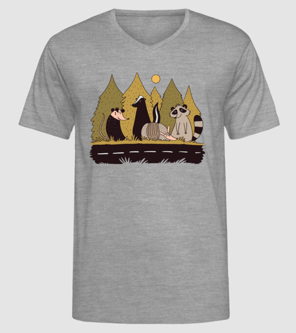 Animals Crossing model gri pe tricou