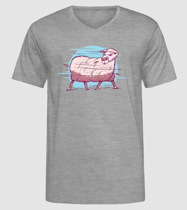 Miel în furtună model gri pe tricou