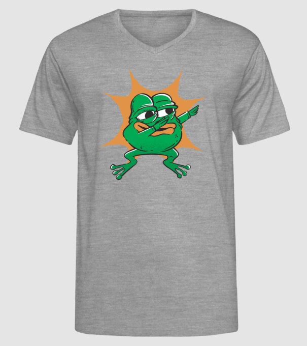 Broască DAB model gri pe tricou