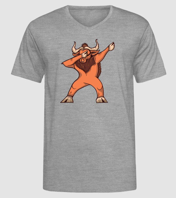 Bivol DAB model gri pe tricou